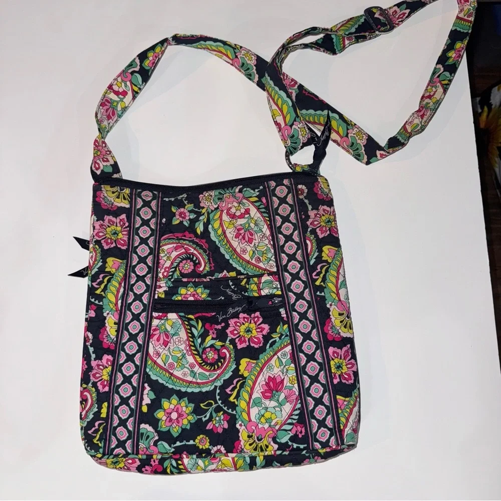 Vera Bradley 2 Multicolor Crossbody Bag Set with accessories
